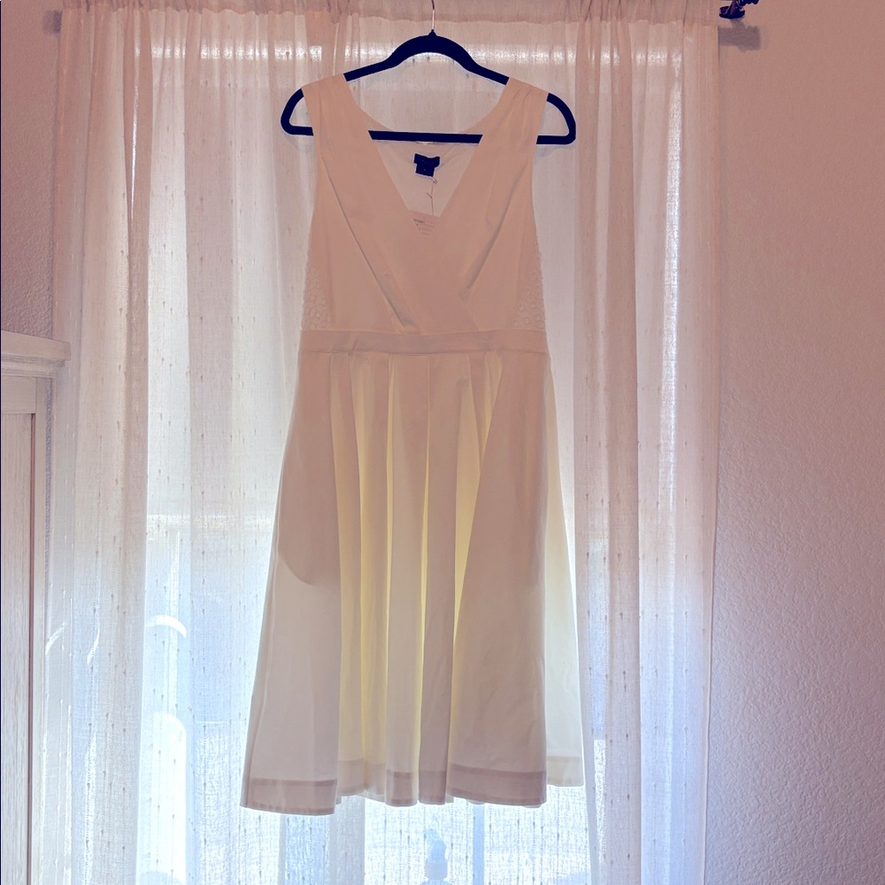Anthropologie Ivory Sleeveless Midi Dress